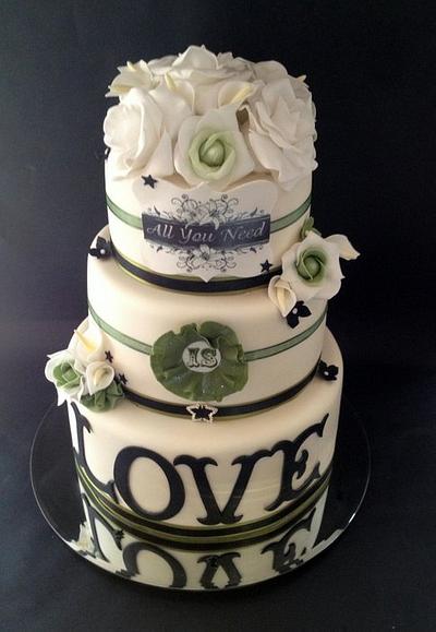 All You Need Is Love Cake Tower - Cake by Chocomoo