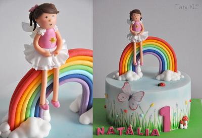Rainbow girl - Cake by CakesVIZ