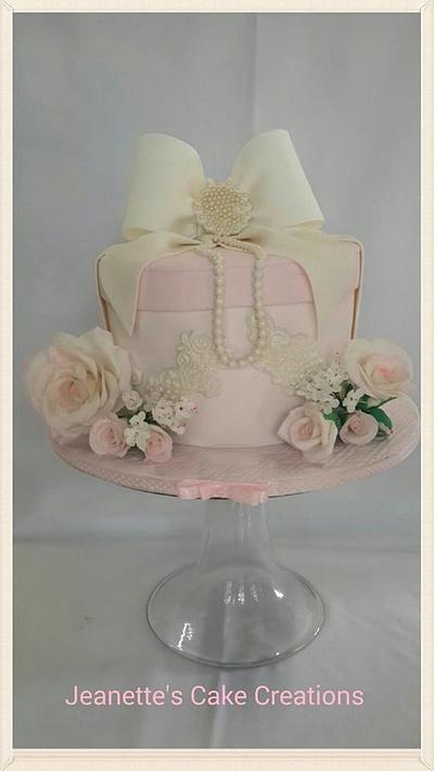Gift box cake  - Cake by Jeanette's Cake Creations and Courses