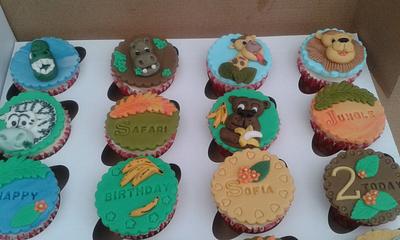 Safari and Jungle themed cupcakes - Cake by Karen's Kakery