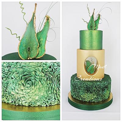 Succulente Wedding cake  - Cake by Cindy Sauvage 