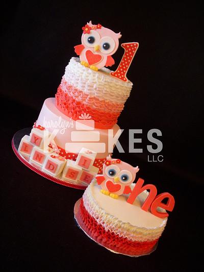Owl Baby Blocks - Cake by Karolyn's Kakes, LLC
