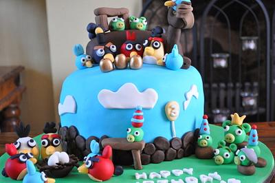 Angry Bird Cake for Henry - Cake by Ambeverly