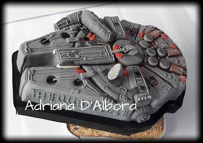 Millenium falcon spaceship STARWARS - Cake by Adriana D'Albora