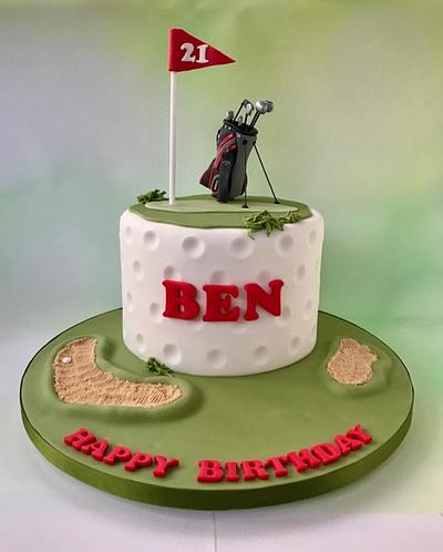Golf at 21 - Cake by Canoodle Cake Company