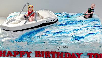 Speedboat Birthday - Cake by The Rosehip Bakery