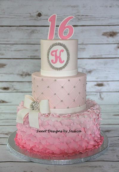 K's 16th - Cake by SweetdesignsbyJesica