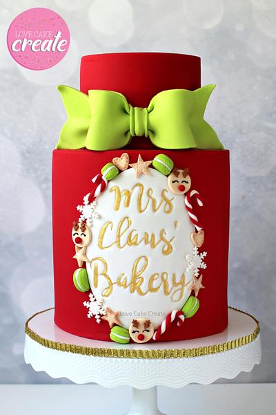 Mrs Claus' Bakery Cake Tutorial - Cake by Love Cake Create