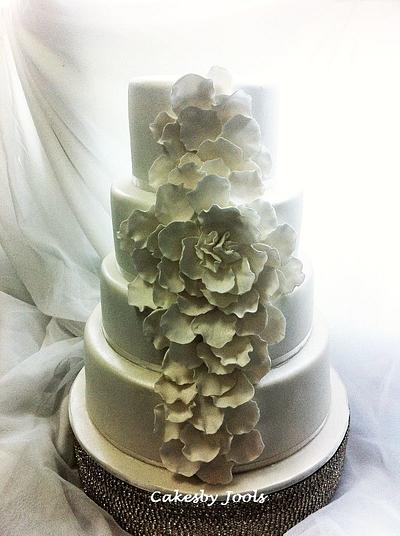 Diana and Massimo's wedding cake - Cake by Cakesby Jools