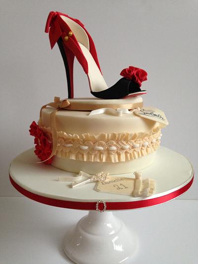 Louiboutin shoe cake  - Cake by Carry on Cupcakes
