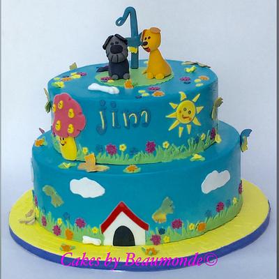 Birthday cake 'Woezel en Pip' - Cake by Cakes by Beaumonde