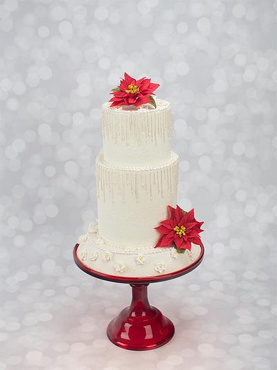  A Winter Wonderland Wedding Cake With Piped Icicles - Cake by Bobbie
