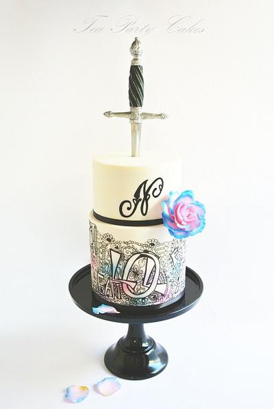 Dagger & Doodles - Cake by Tea Party Cakes