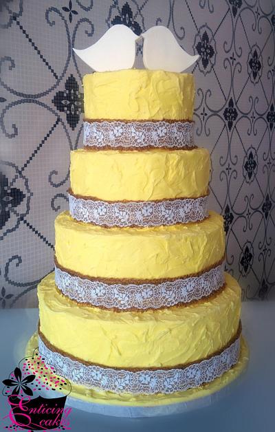 Lemonade & Lace - Cake by Enticing Cakes Inc.
