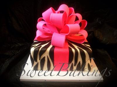 Zebra Print Cake  - Cake by Priscilla 