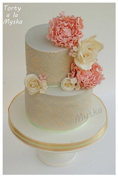 birthday cake for a lady - Cake by Myska
