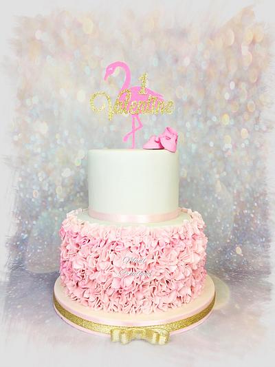 Flamingo cake baby By Madl créations - Cake by Cindy Sauvage 
