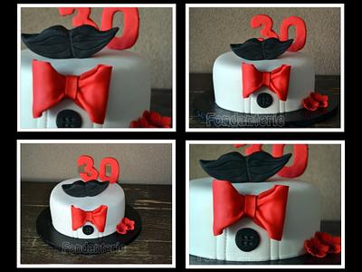 Mustache cake - Cake by Fondanterie