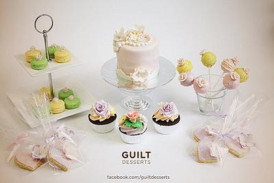 Pretty Pastel Flower Desserts - Cake by Guilt Desserts