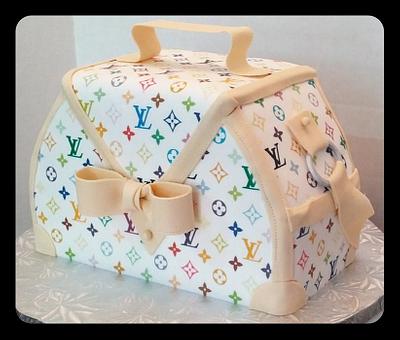 Louis Vuitton Purse cake - Cake by JB