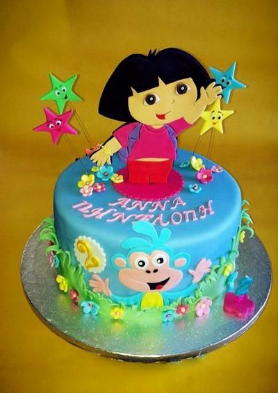 Dora birthday cake - Cake by LenkaSweetDreams