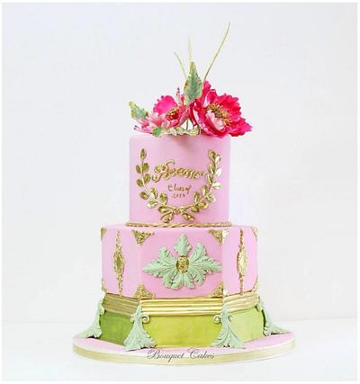 Spring colors cakes - Cake by Ghada _ Bouquet cakes
