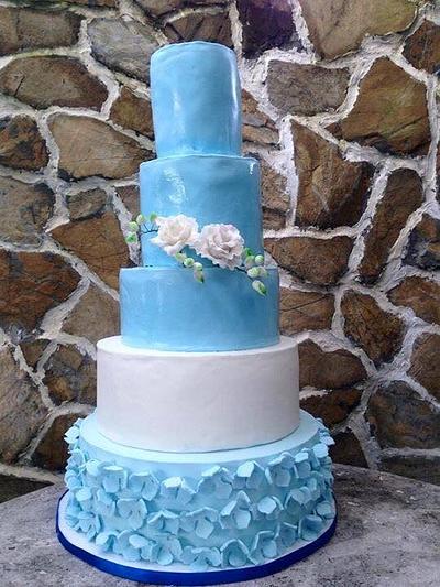 Blue wedding cake - Cake by Daniel Guiriba
