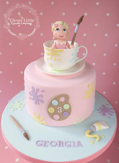 Pottery Painting Party Cake - Cake by Amanda’s Little Cake Boutique
