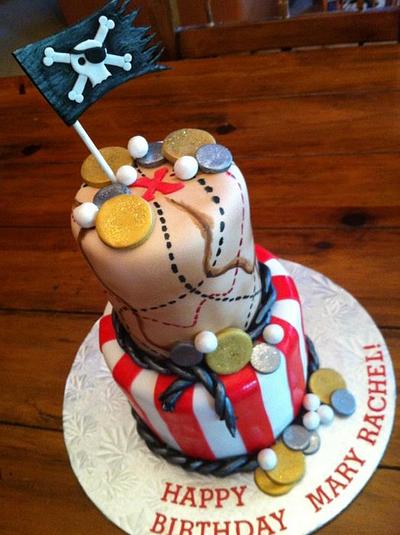 Pirate-Themed Birthday - Cake by Kendra