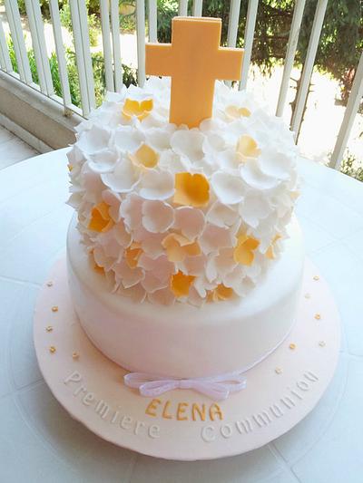Elena's First Holy Communion - Cake by miettes
