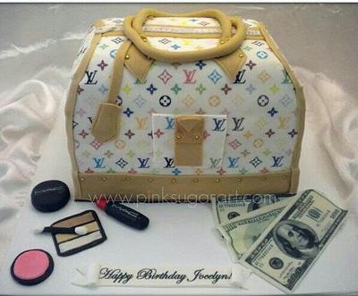 Louis Vuitton Purse Cake  - Cake by PinkSugarArt