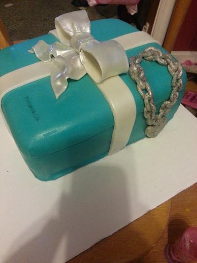 Tiffany box cake - Cake by Tianas tasty treats