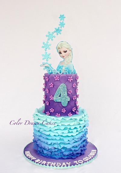 Frozen Inspired cake - Cake by Color Drama Cakes