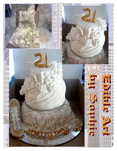 Happy 21st  - Cake by sophia haniff