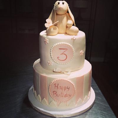 Bunny Birthday Cake - Cake by sweetonyou