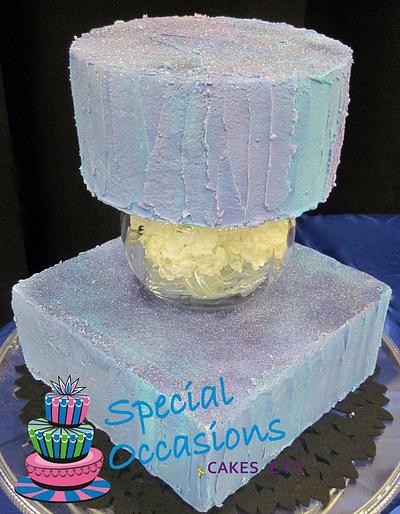 Blended Colour Wedding Cake - Cake by Special Occasions - Cakes, Etc