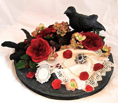 Edger Allan Poe Inspired Sugar Piece - Cake by Kate