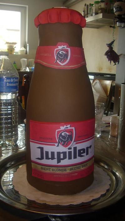 Jupiler Beer Bottle - Cake by esther
