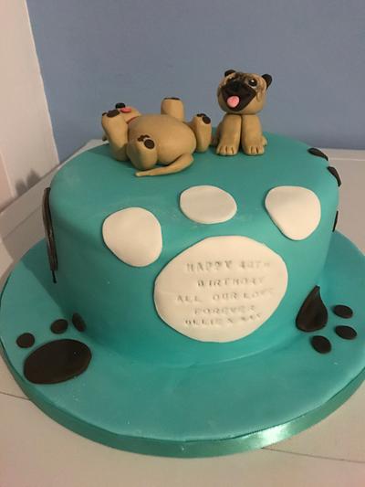 Dog cake - Cake by Becky's Cakes Spain