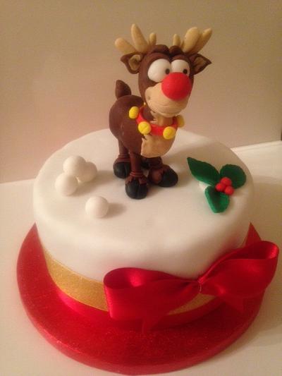 Rudolph Christmas cake - Cake by cakesbyiwona