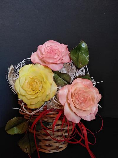 Bouquet of roses - Cake by Dari Karafizieva