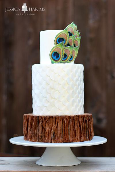 Bark, Peacock & Scales Cake - Cake by Jessica Harris