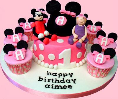 Aimee's Minnie Mouse 1st Birthday - Cake by Jennifer
