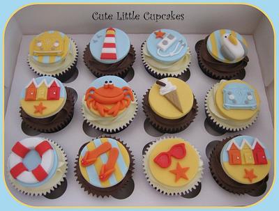 Beside the Seaside Cupcakes - Cake by Heidi Stone