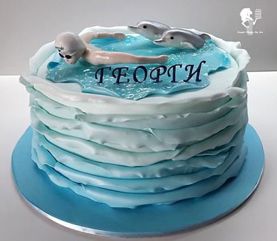 The swimmer - Cake by Antonia Lazarova