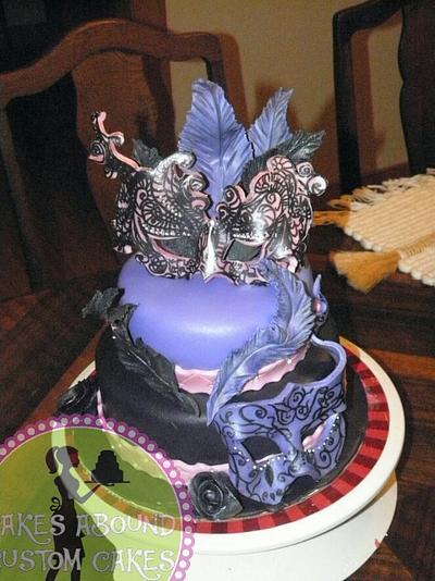 Masquerade Cake - Cake by Cakes Abound