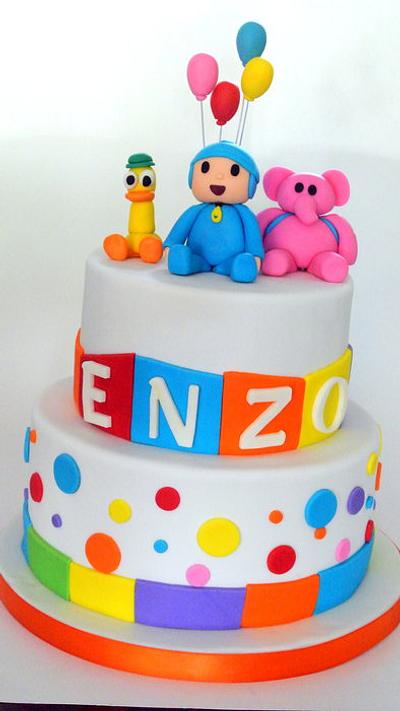 POCOYO AND FRIENDS - Cake by eunicecakedesigns