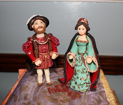 Henry VIII & Ann Boleyn - Cake by cakesofdesire