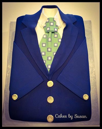 Suit and tie cake.  - Cake by Skmaestas