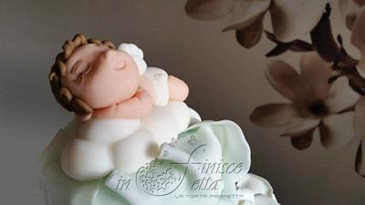 Heavenly Leo's Baptism - Cake by ARChichi